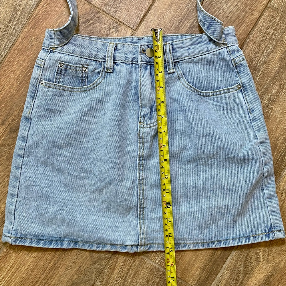 Lace-Up Belt Denim Skirt Size Medium - Picture 10 of 10